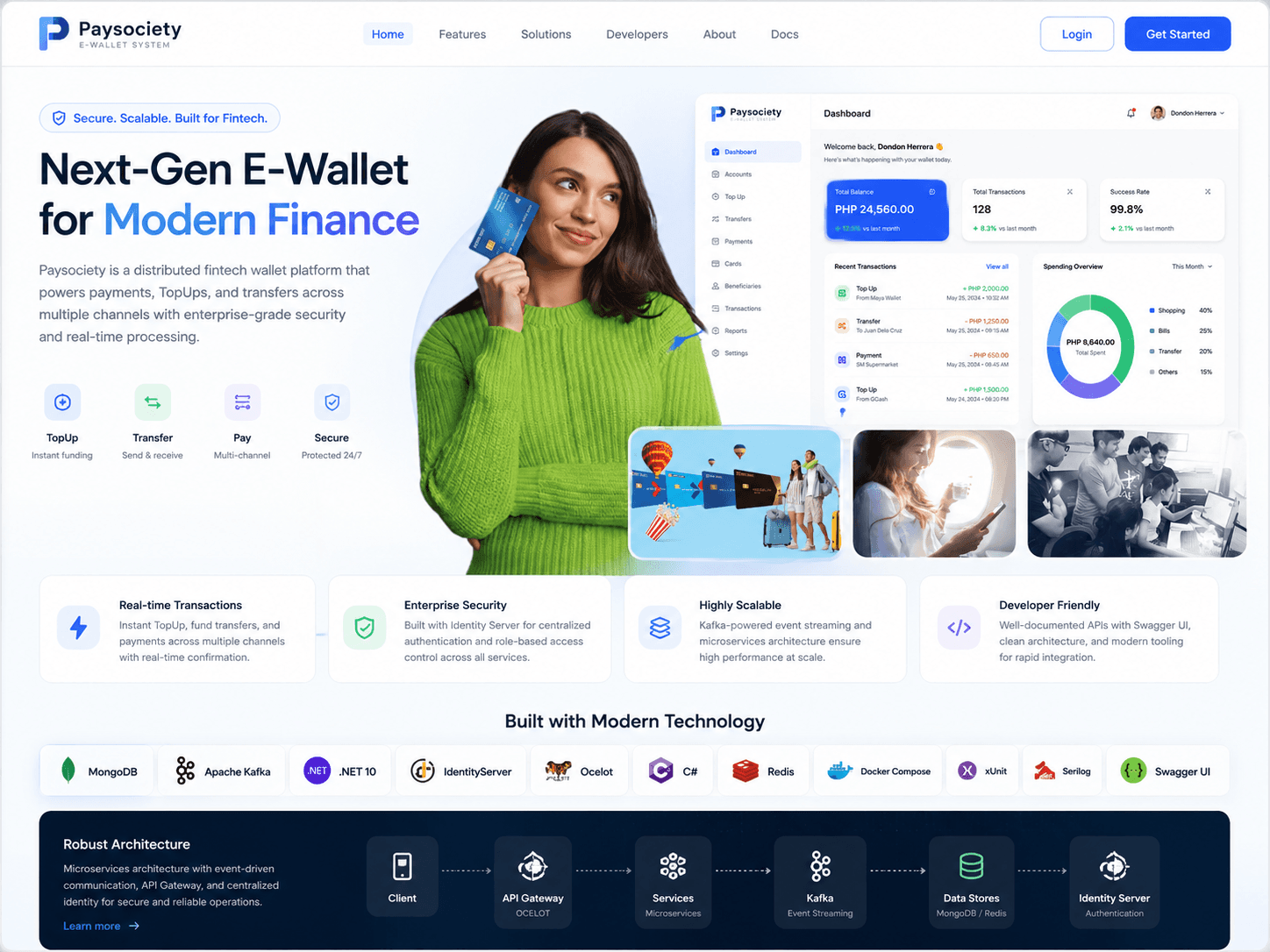 Paysociety — E-Wallet System